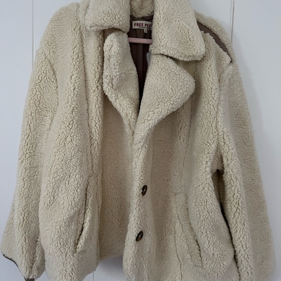 Free People Fuzzy Jacket XL - Picture 1 of 5